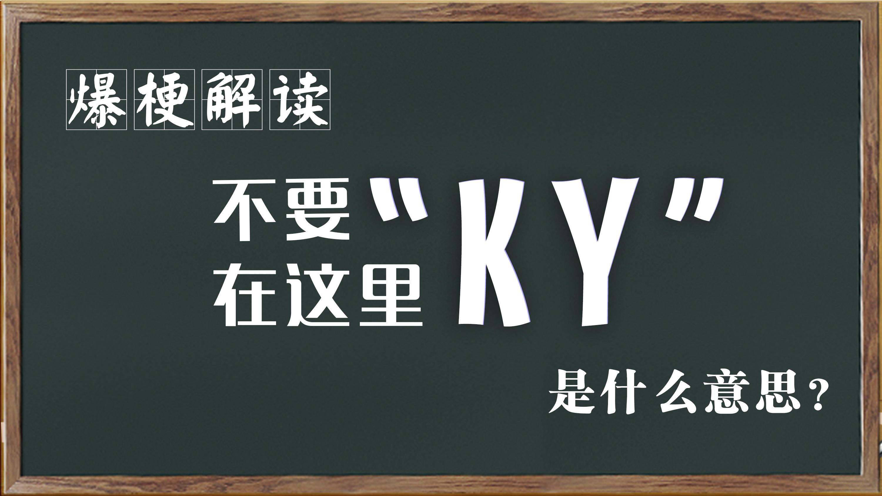 ky是什么梗怎么回答,热梗翻译