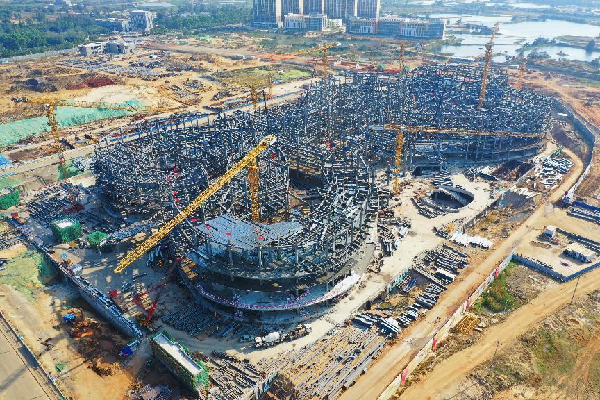 海口钢结构项目,海口国际免税城钢结构