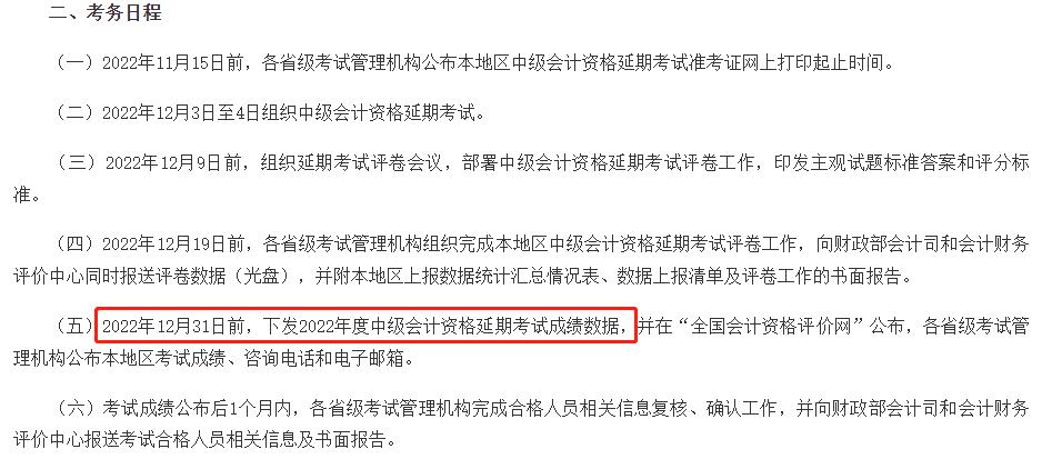 中级会计延考查分最新消息,中级会计考试成绩延后
