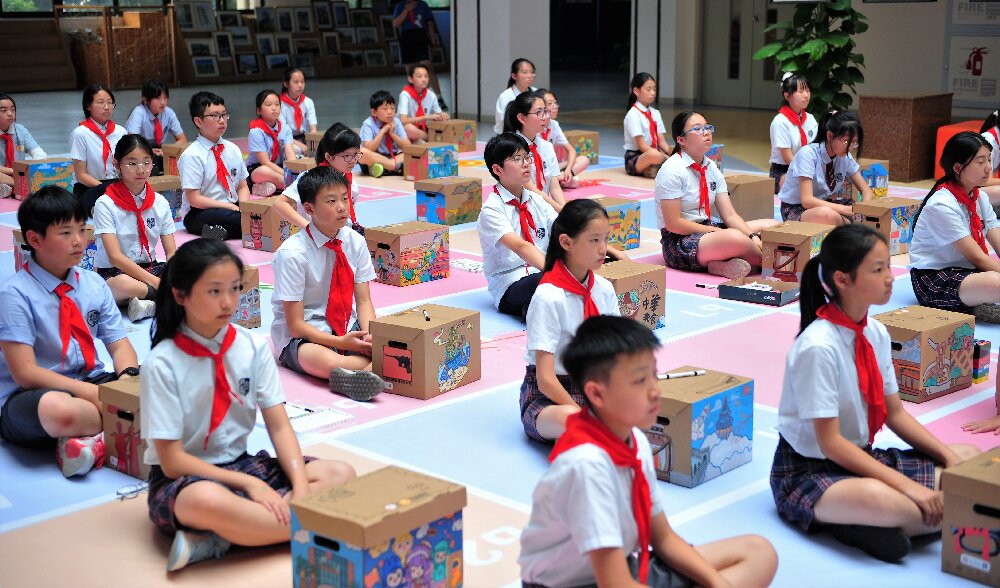 六一绘画传承红色基因,传承党的百年红色基因绘画