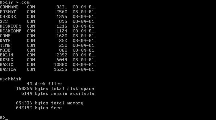 时光机—DOS的起源