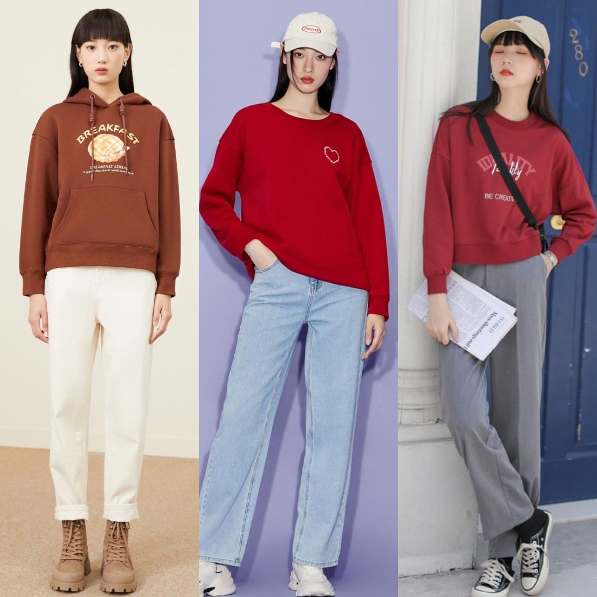 别老穿t恤试试这款显瘦洋气卫衣,卫衣怎么穿才能显瘦又减龄