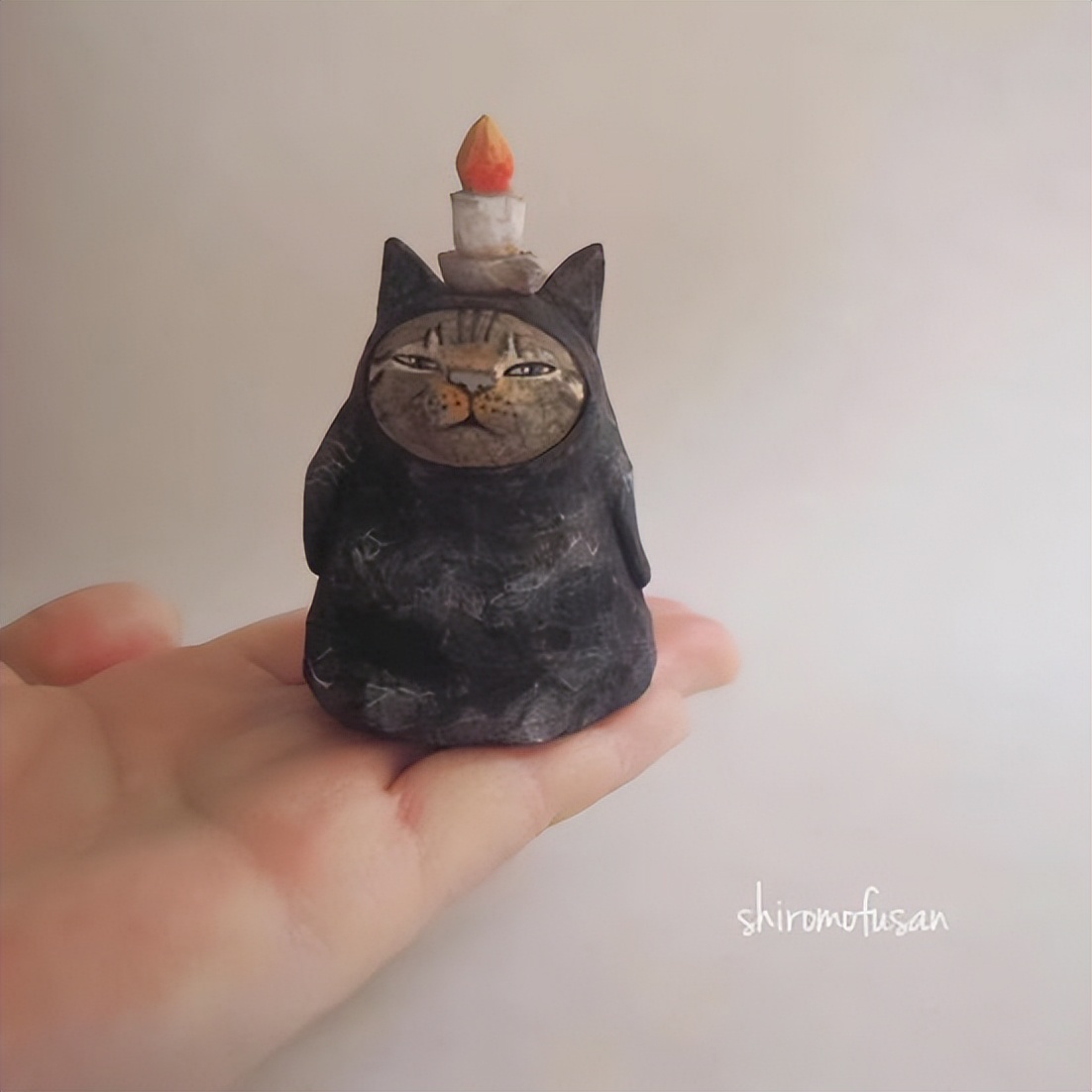 日本艺术家木雕猫,日本木雕猫