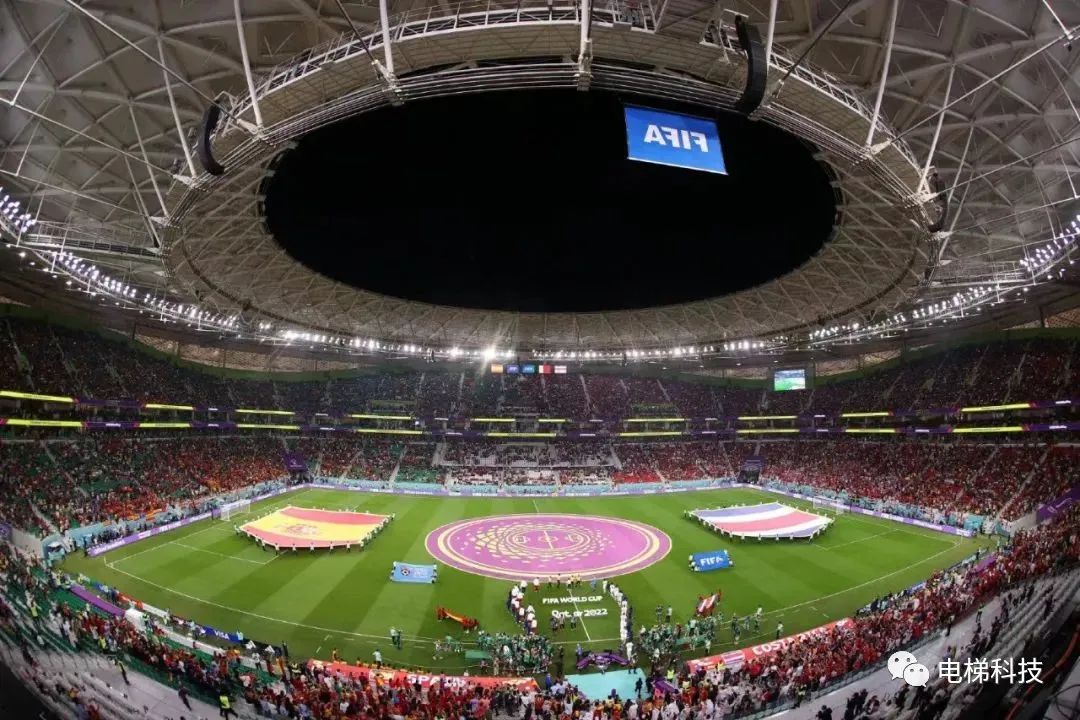 “卡塔尔主办，中国承办”的世界杯“中国造.电梯”嘎嘎多