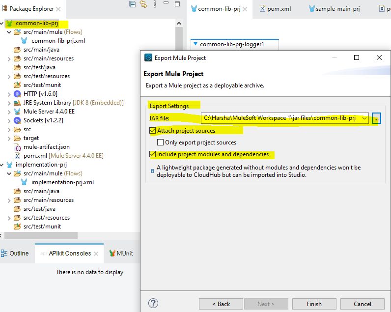 如何在Mule4中配置通用流程以重用通用功能