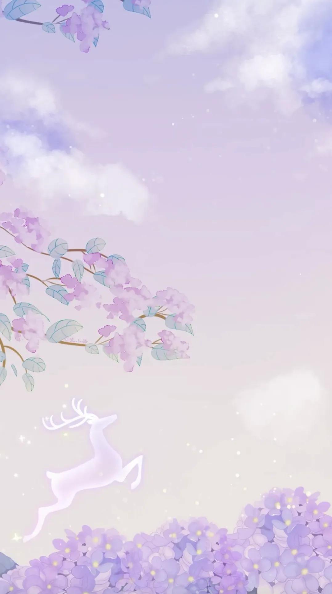 锁屏微信背景图片大全,宝石蓝背景卡通锁屏壁纸