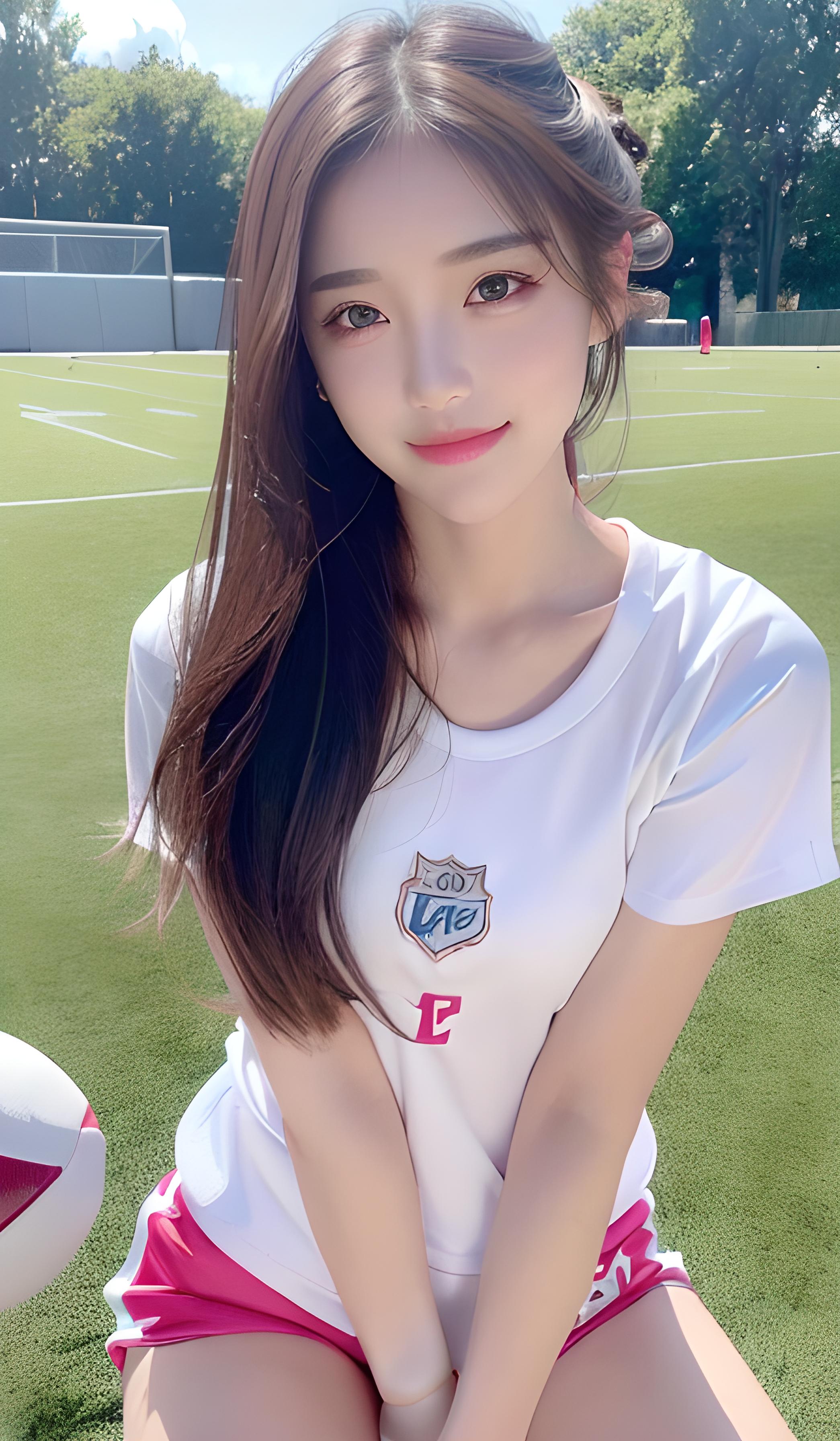 性感足球宝贝美女写真，热血青春的绽放