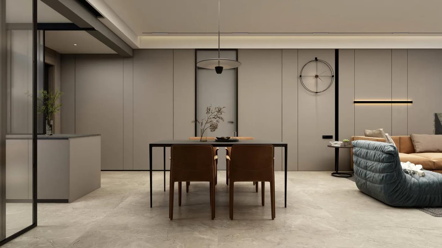 家装风格效果图大全轻奢110平,轻奢风格家装餐厅平面图