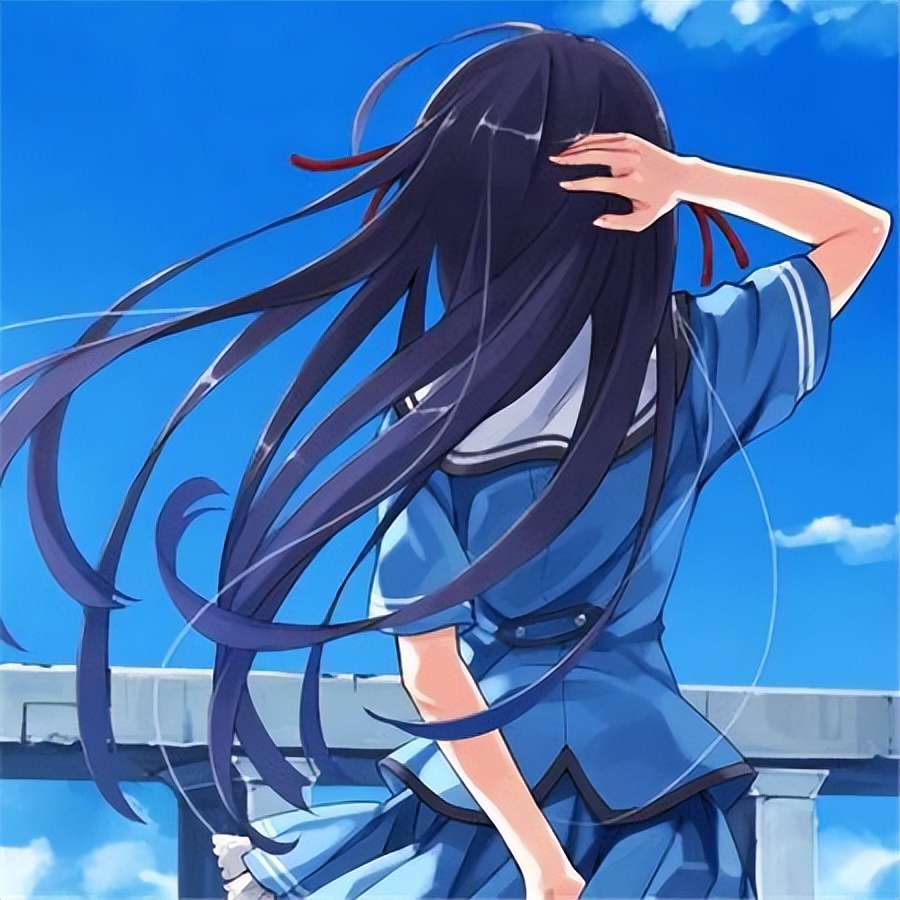 伤感风景卡通背影图片,唯美背影卡通图片治愈图集