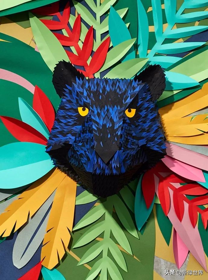 纸艺作品绘画,千变万化的纸艺术作品