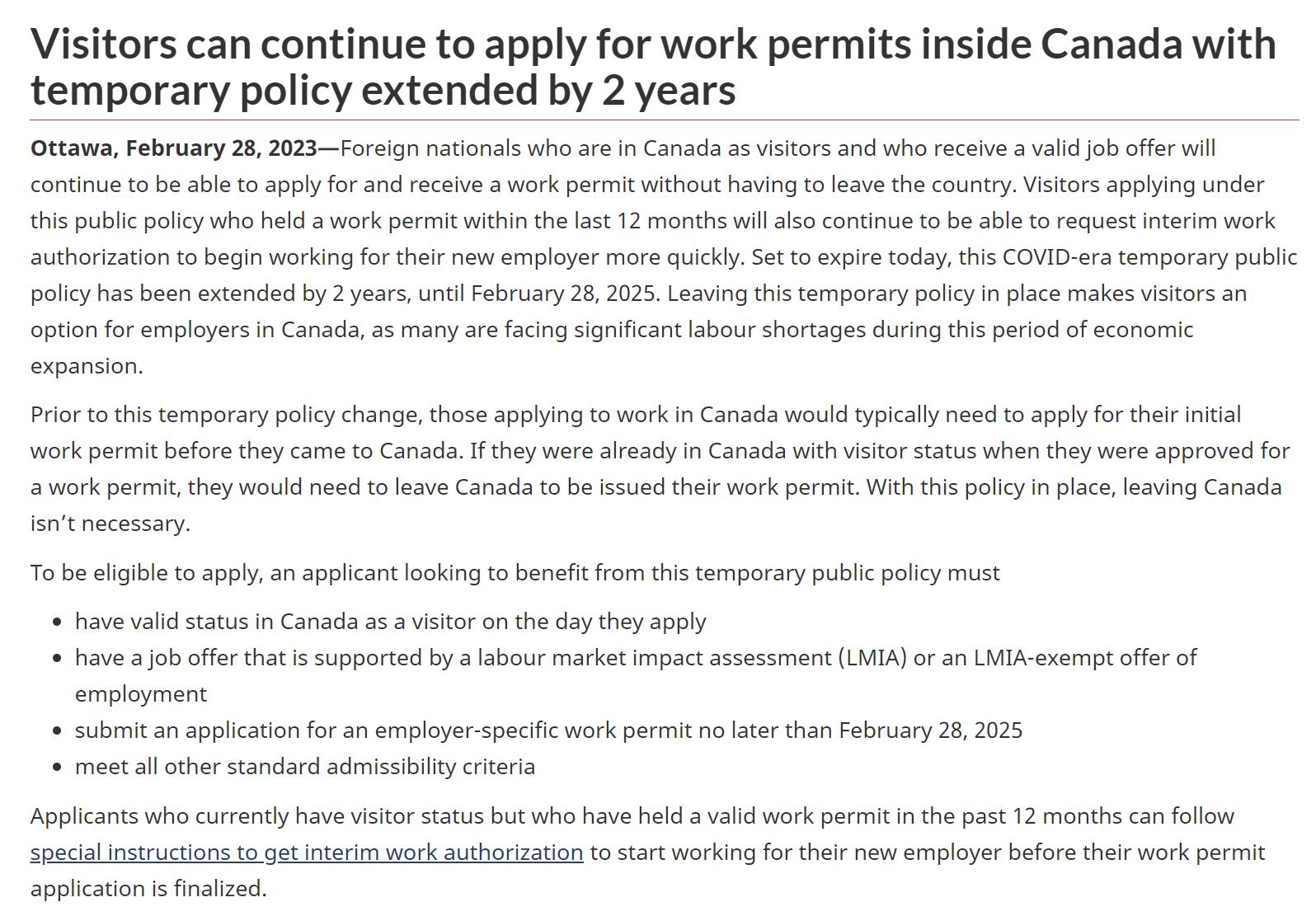 加拿大旅游签转工签怎么操作省钱,加拿大旅签转工签最新政策