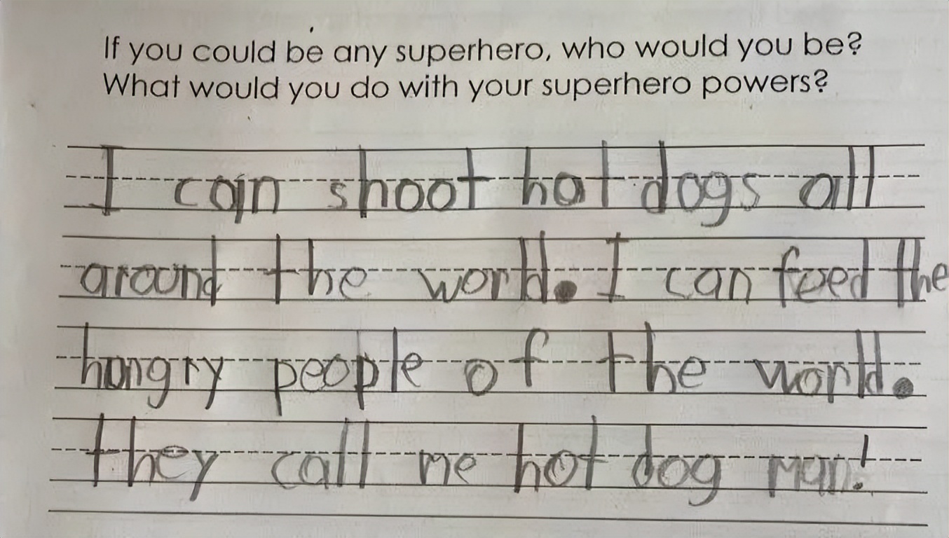 谁懂啊，一年级的小朋友想当“热狗侠”，我哭得鼻涕一把泪一把