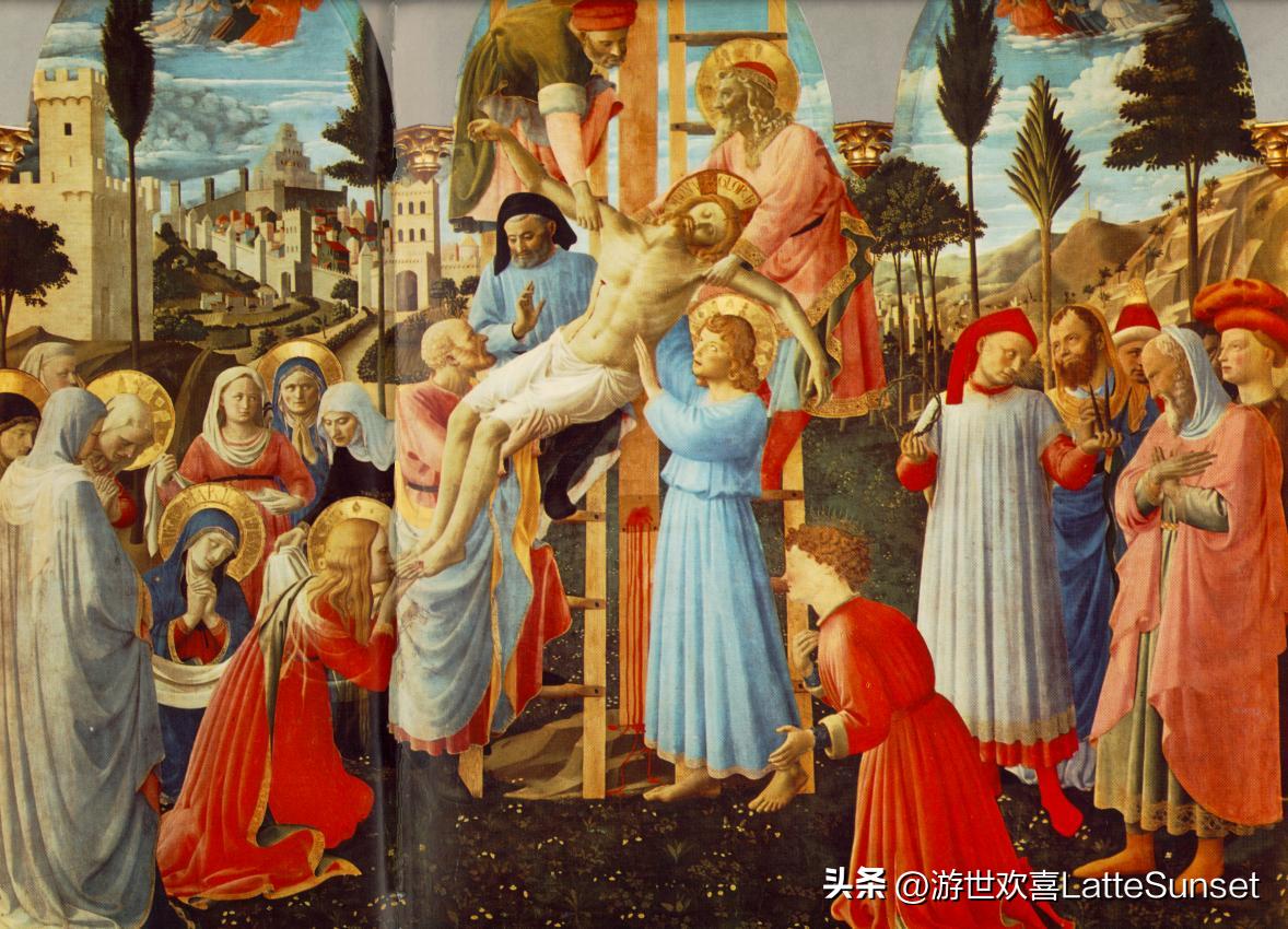 欢喜文艺复兴50画（10）｜弗拉·安吉利科，《基督下十字架》