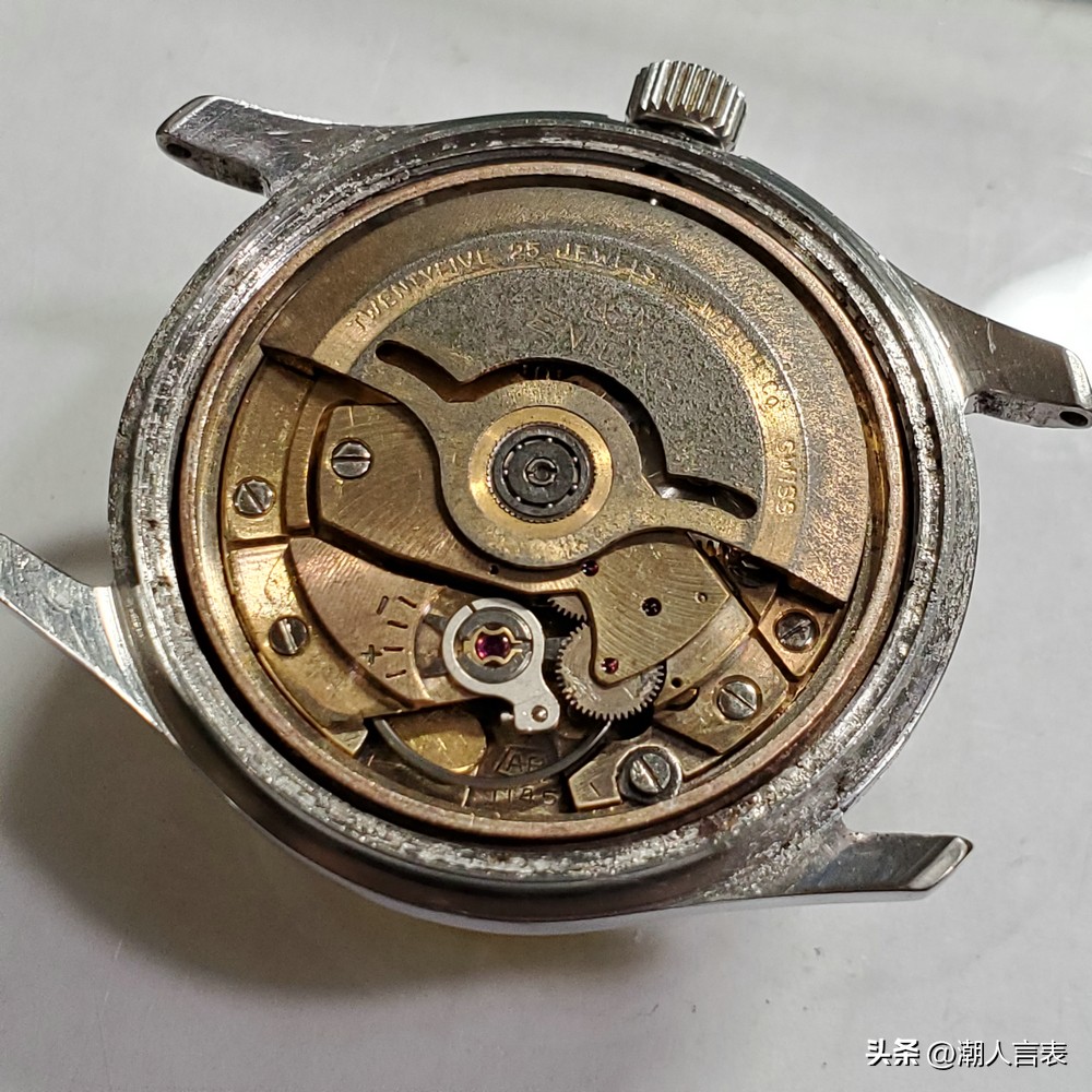 英纳格手表机芯保养全过程,英纳格1145机芯