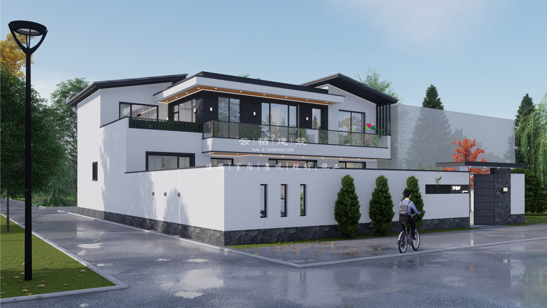 现代隐居别墅设计,别墅设计现代风四合院