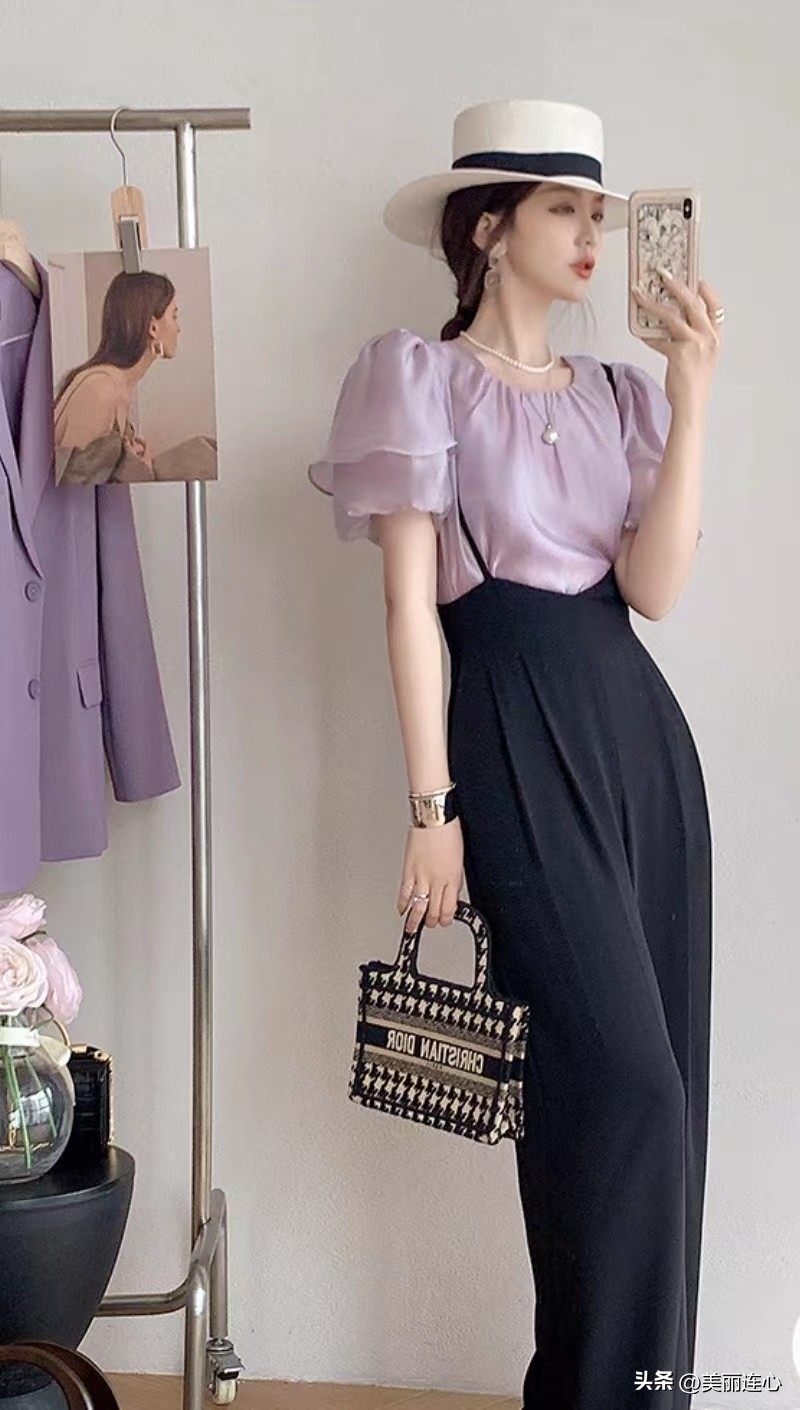 全球十大顶级配色深紫色搭配图片,紫色发色中年女人