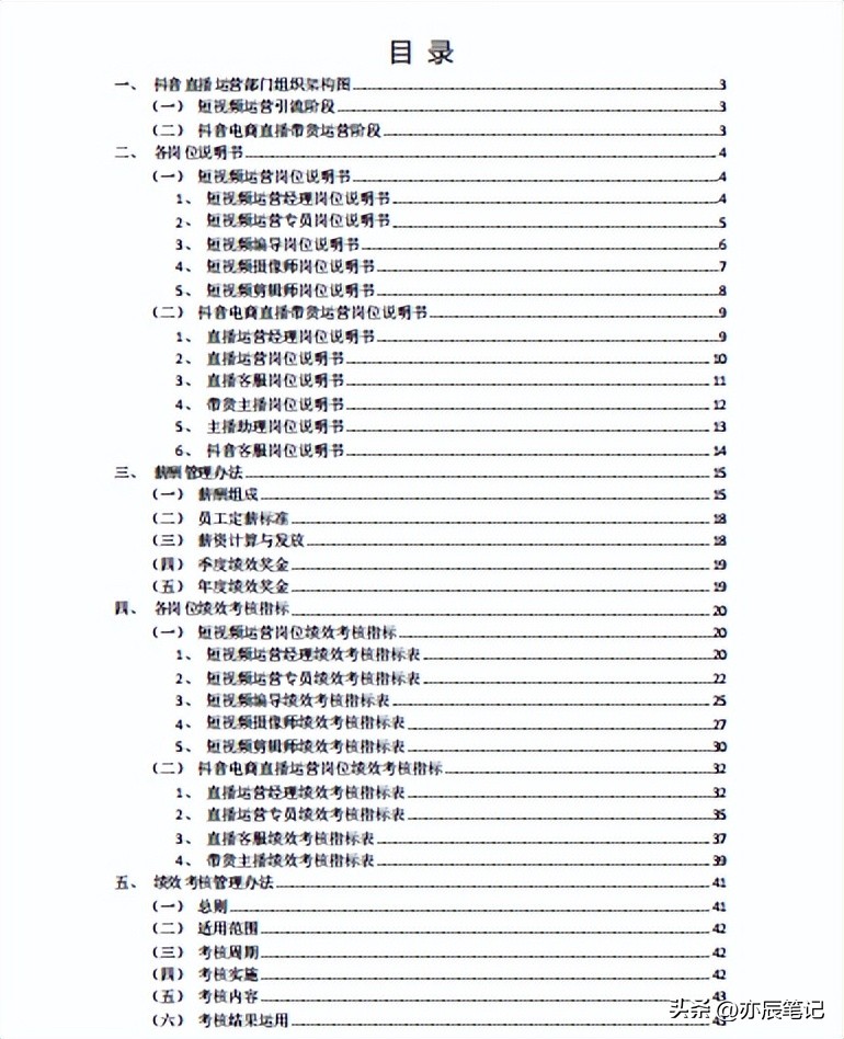 直播电商运营绩效考核方案,短视频直播电商考核绩效