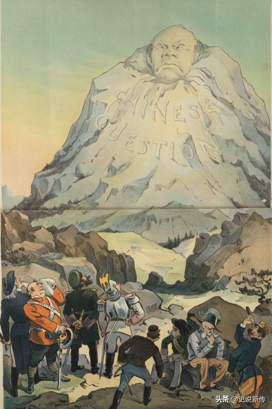 晚清时期美国人画的漫画,西方漫画清朝形象
