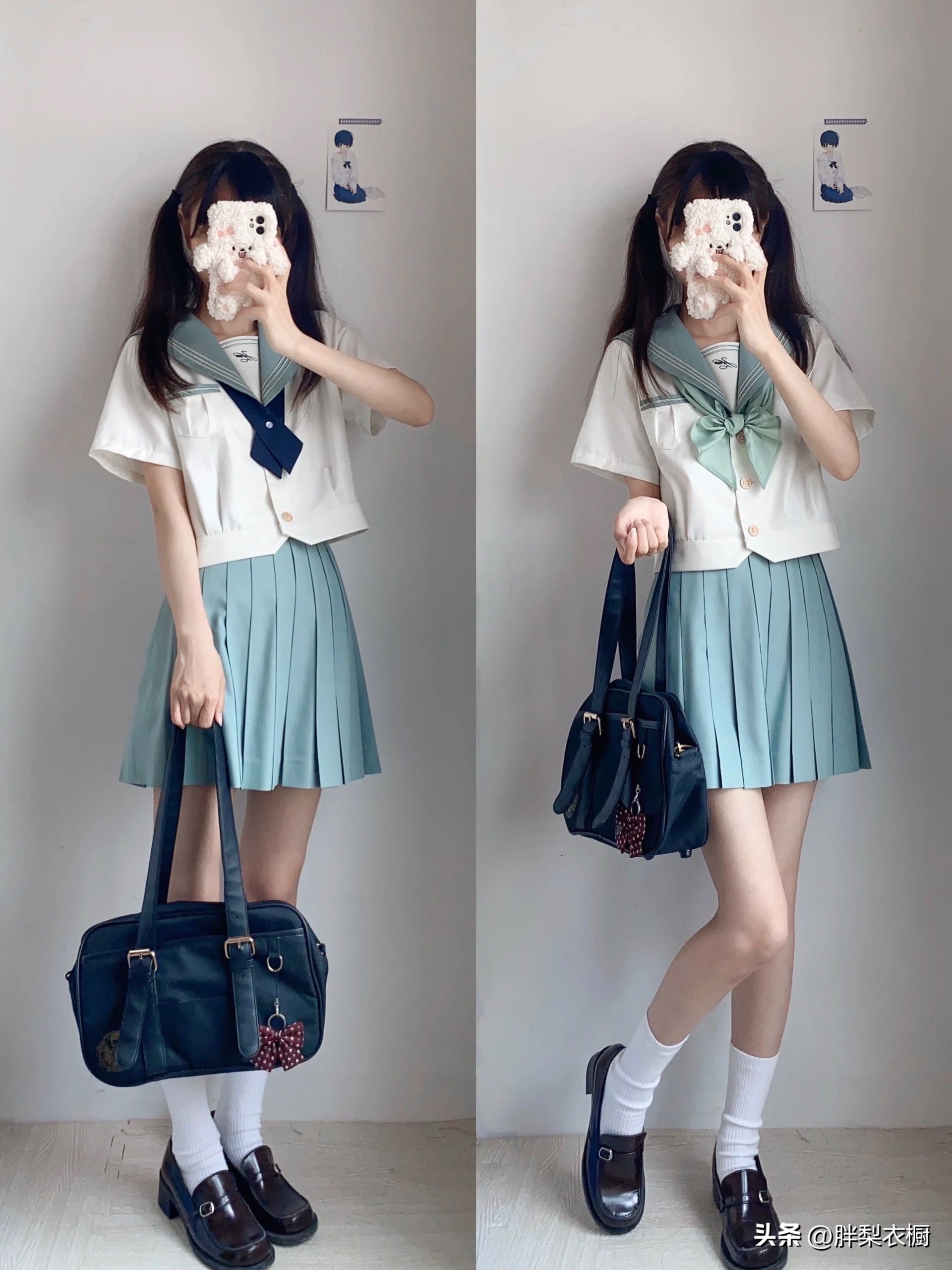 jk水手服女孩的日常穿搭,jk女生水手服照片