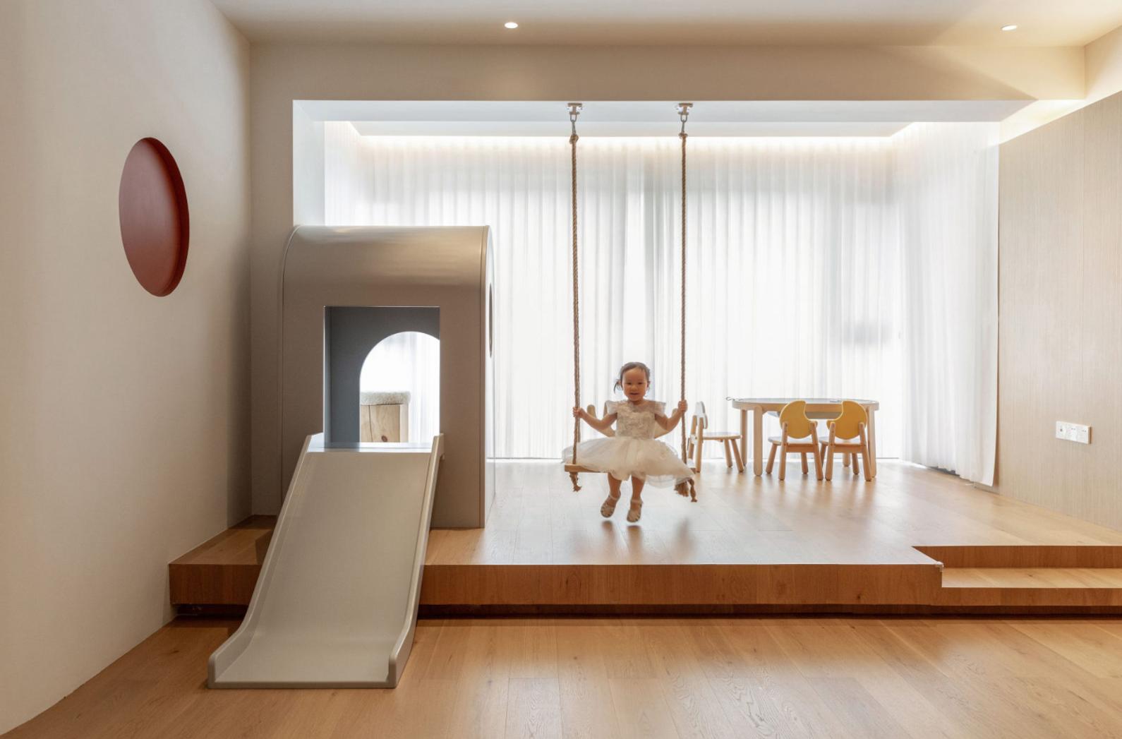 在家里自己造一个好玩的游乐园,儿童房树屋设计在家就是游乐场