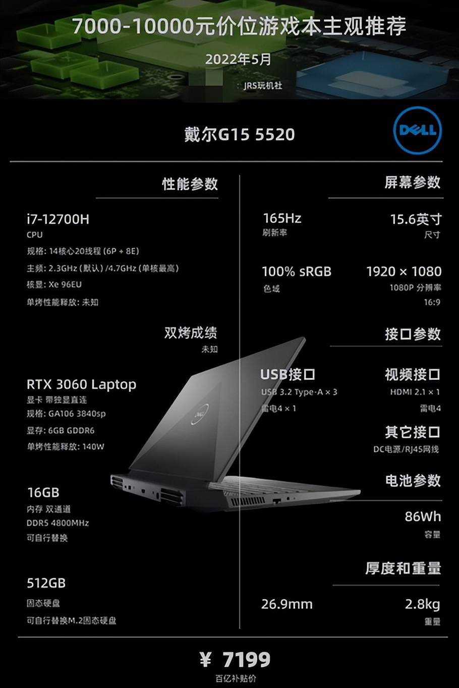 2022年新款游戏笔记本电脑推荐,笔记本电脑2022年选购指南
