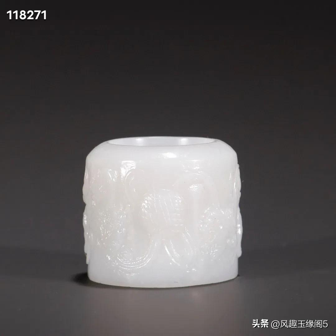 和田玉扳指大号,和田玉青花扳指尺寸