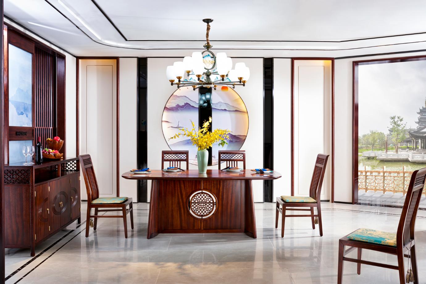 新中式实木餐桌品牌,新中式餐桌品牌推荐