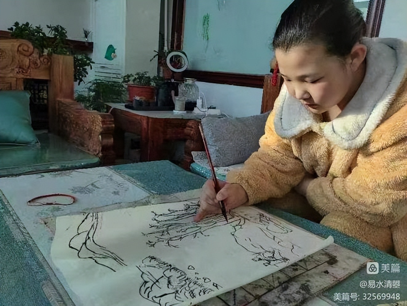 易水书画工作室部分小画家网课花絮