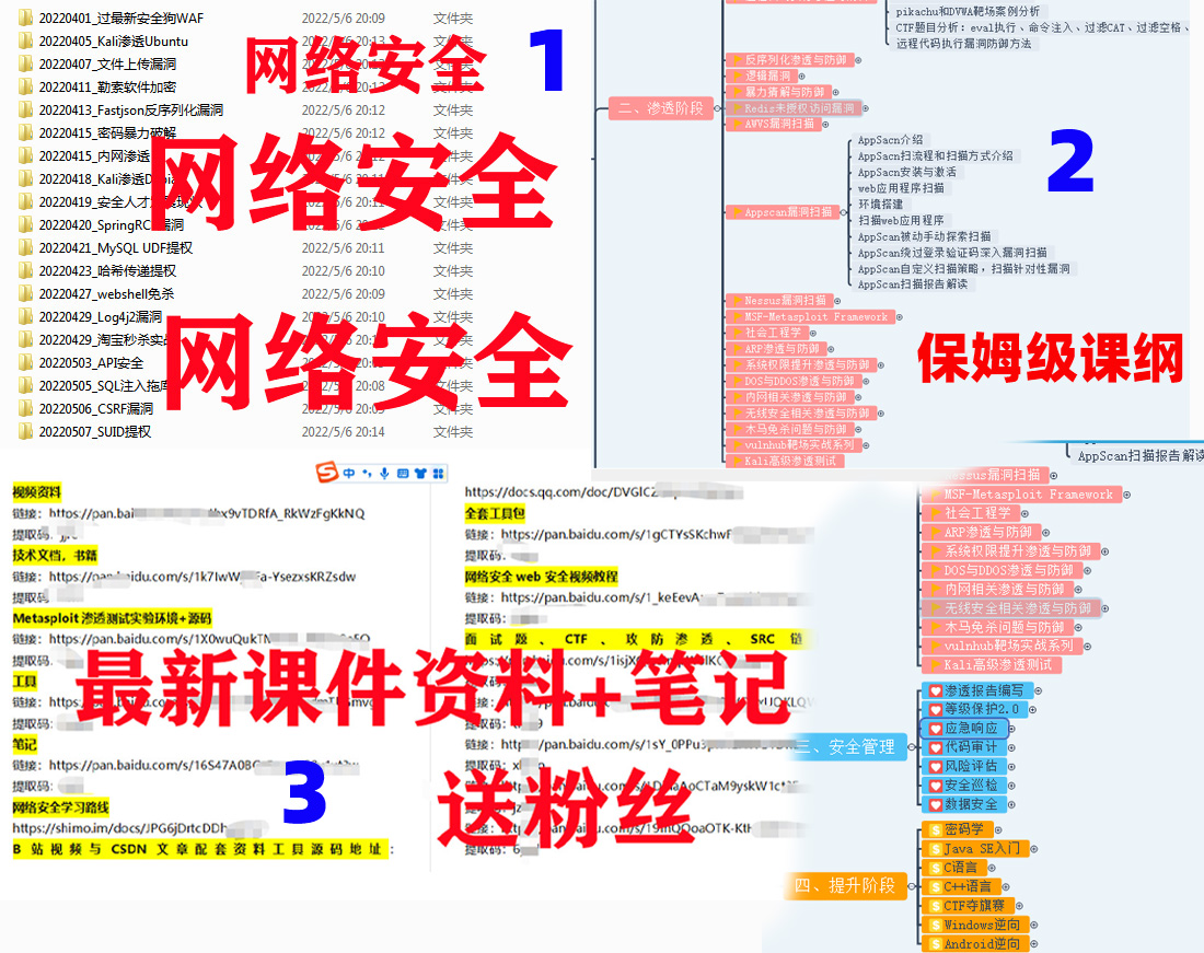 网络安全知识分享,网络安全技术干货