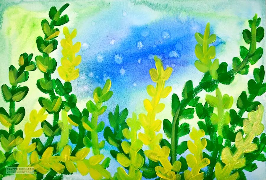 儿童画色彩技法教学目的,儿童画教程大全风景