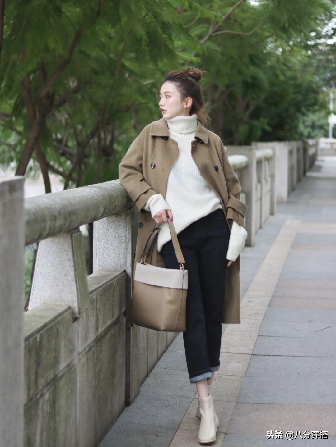 冬天不知道怎么穿衣服好看,几款毛呢外套穿着保暖彰显女人味