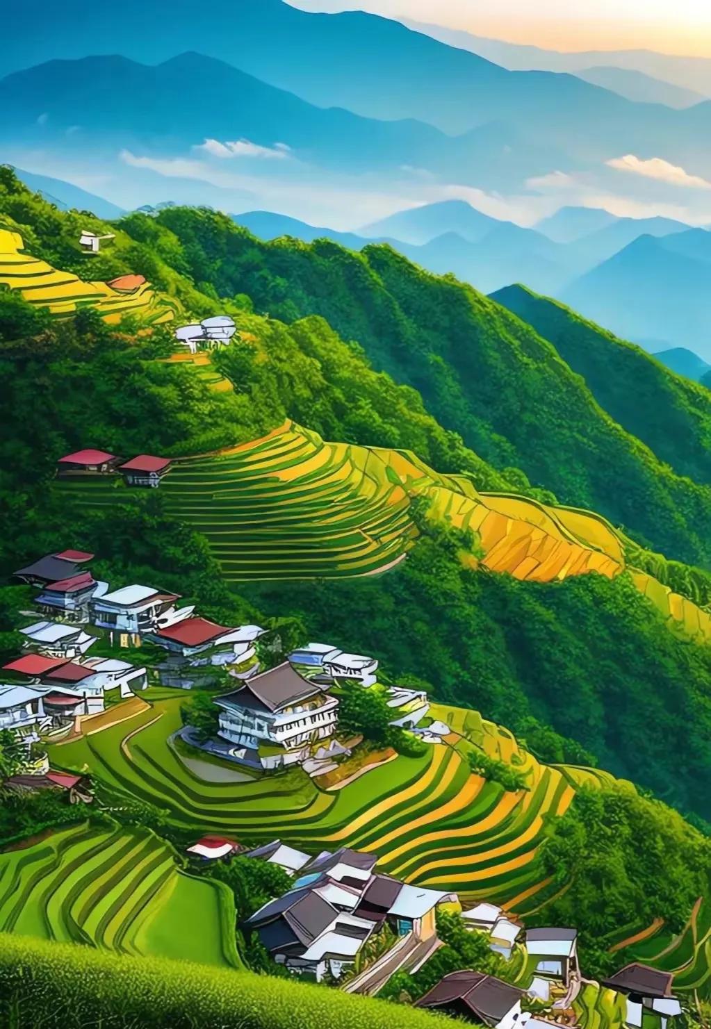 醉美田园风光尽收眼底,醉美古城村田园风光