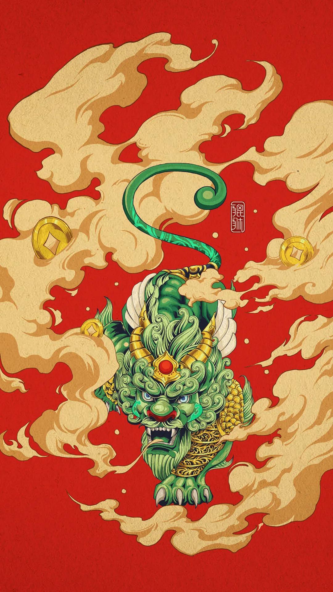 苹果壁纸4k貔貅,男士专用壁纸貔貅