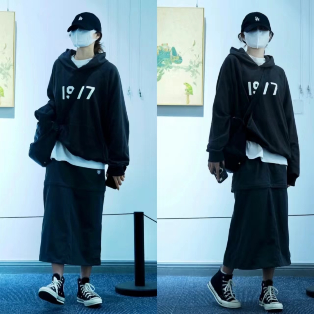 宽松版卫衣搭直筒宽松休闲裤,宽松卫衣怎么搭配裙子才好看