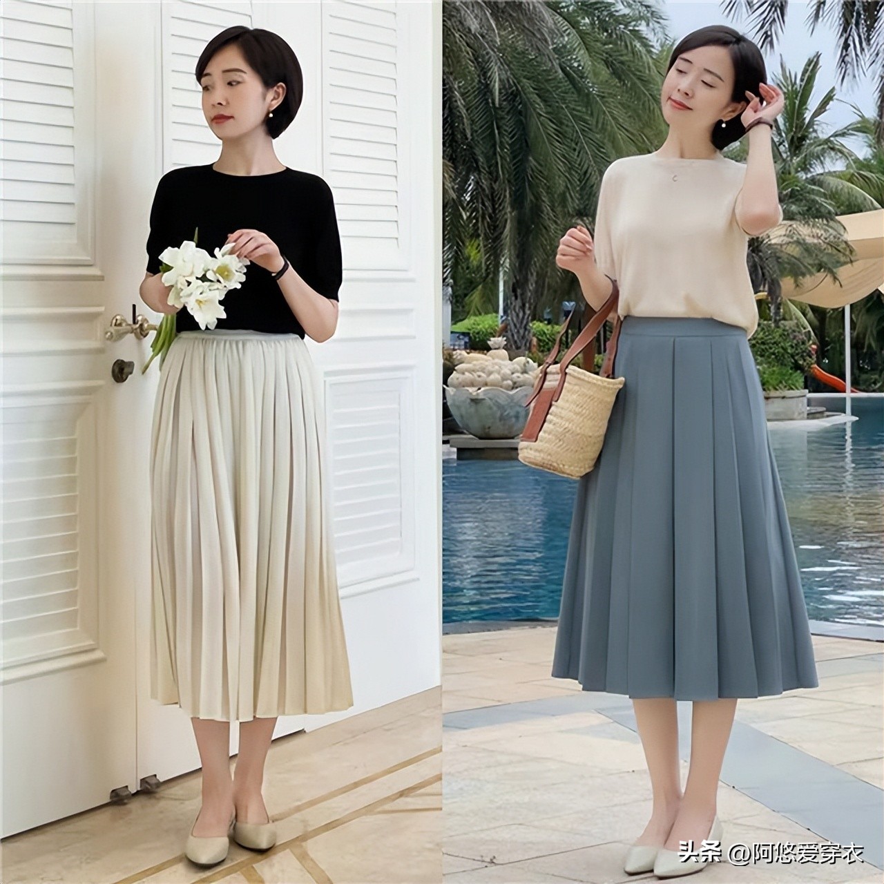 30多岁女人穿百褶裙是怎么想的,百褶裙为什么这么迷人