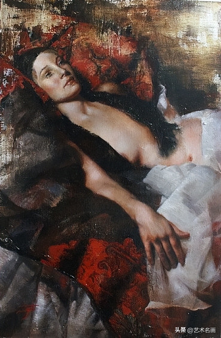 宫廷风少女油画,西方古典油画女油画家