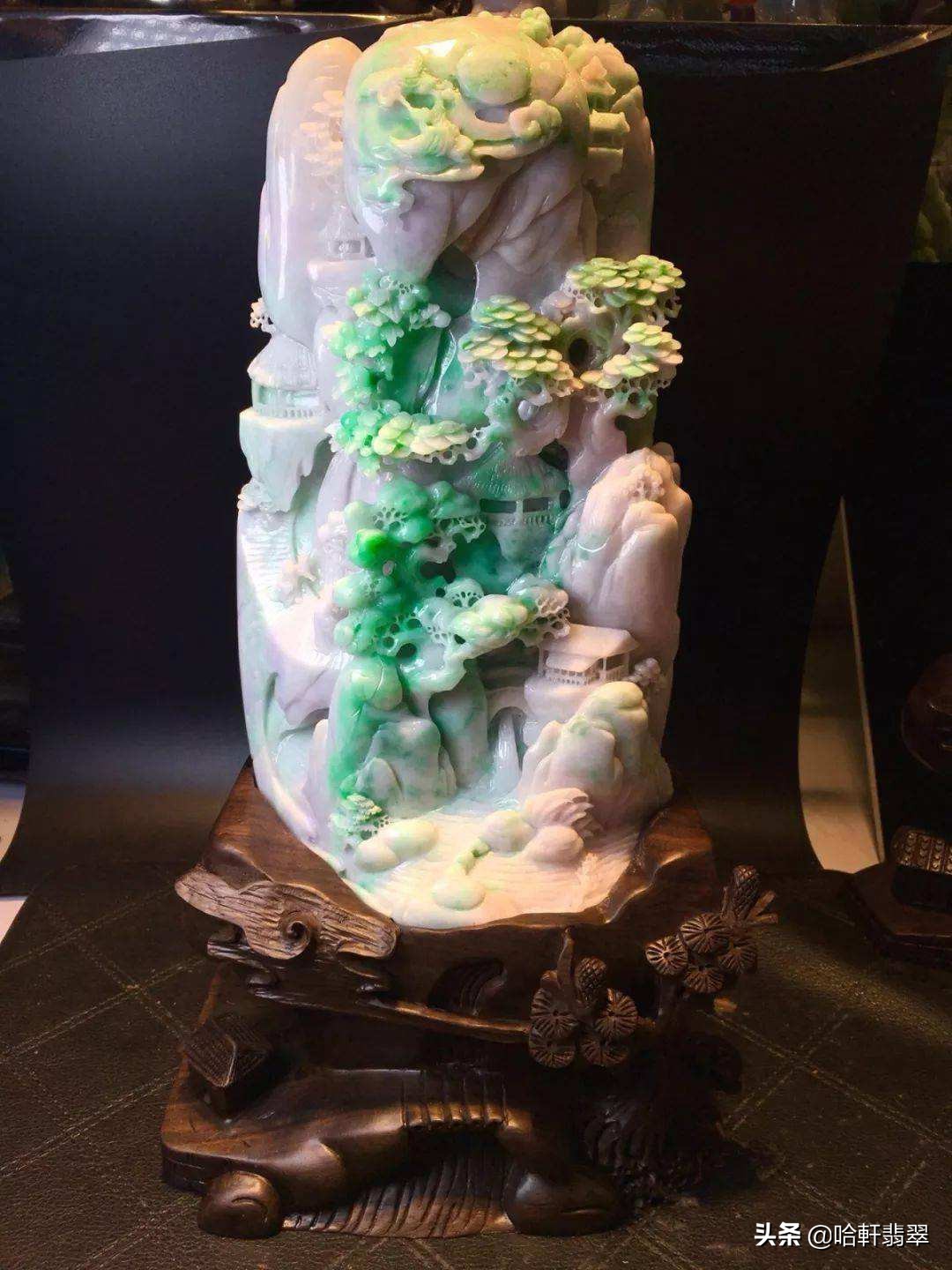 小摆件真漂亮,真正的老翡翠摆件