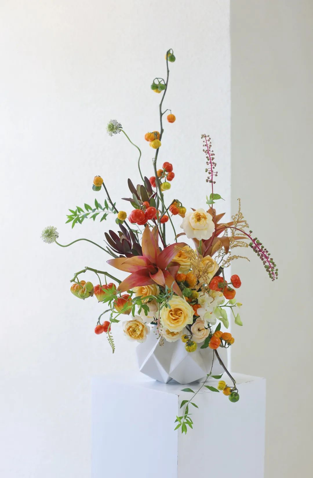 秋天主题的花艺设计,七夕花艺如何设计好看图片