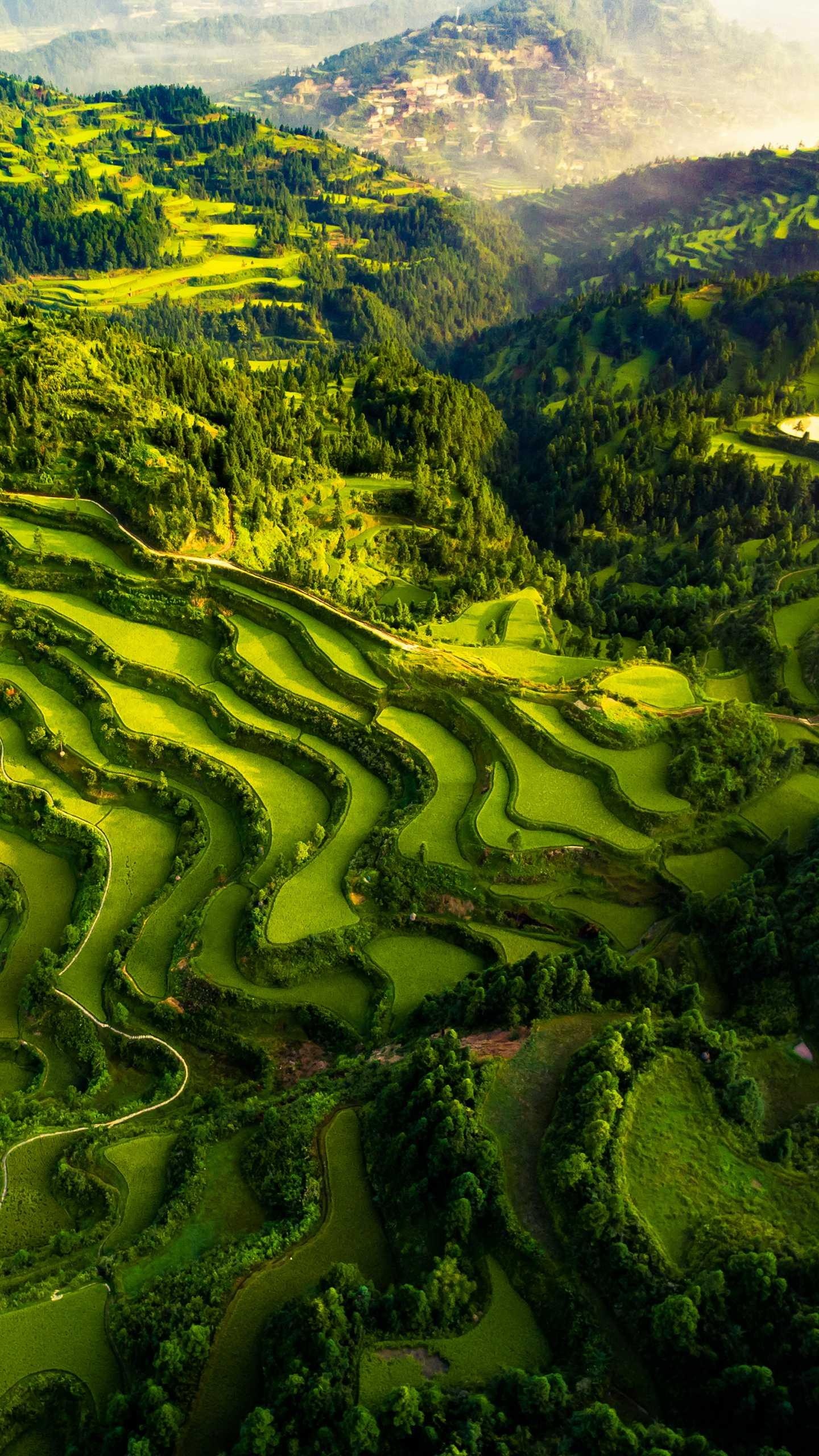中国最美风景壁纸草原风景竖屏,山水风景1080*1920高清竖屏壁纸