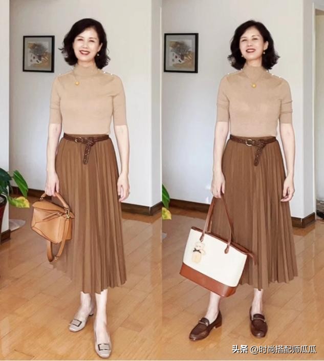 过了五十岁穿三种颜色洋气显白,中年适合穿什么色显瘦
