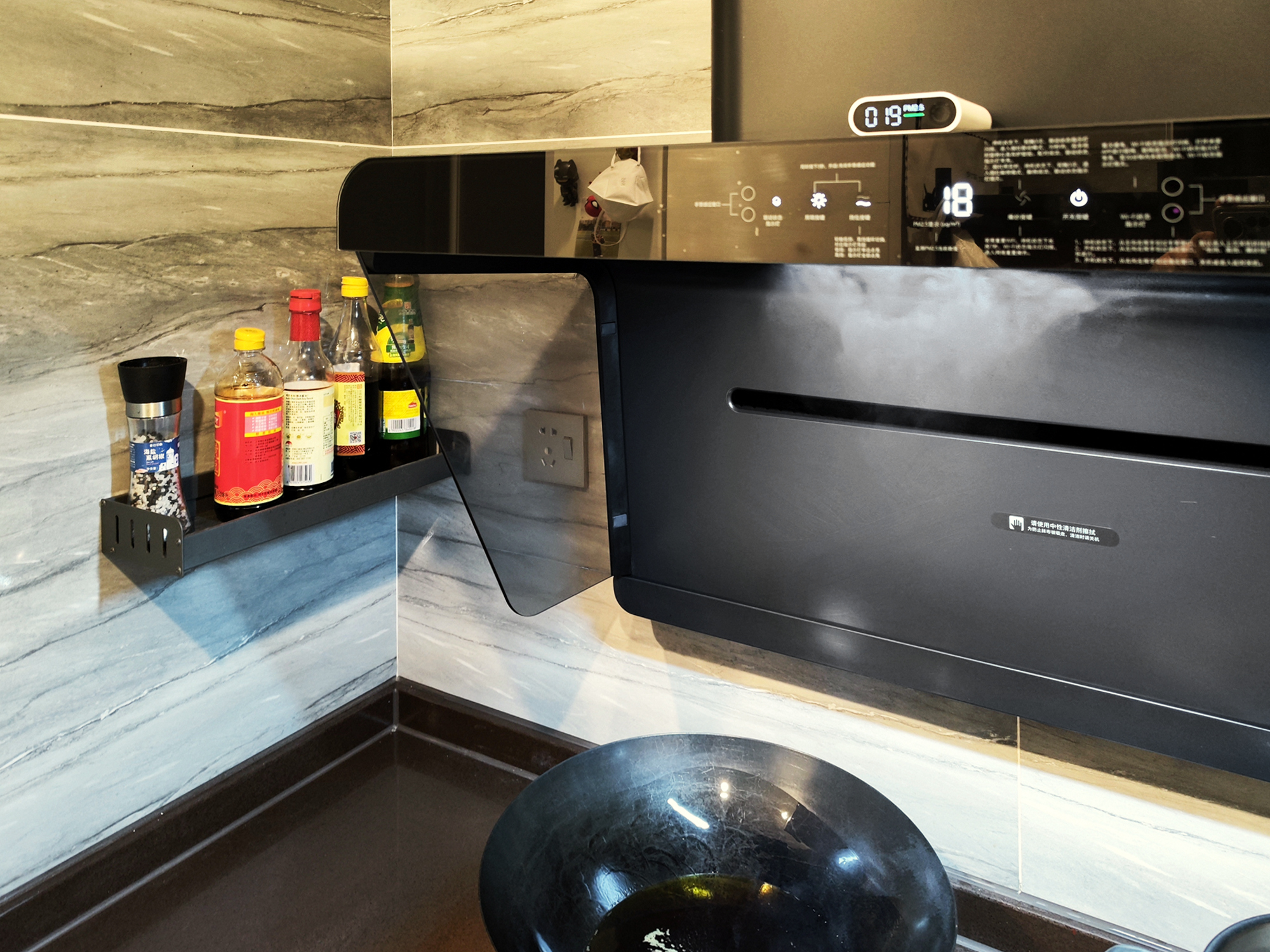 米家智能净烟机s1燃气灶测评,米家智能侧吸油烟机套装清洁