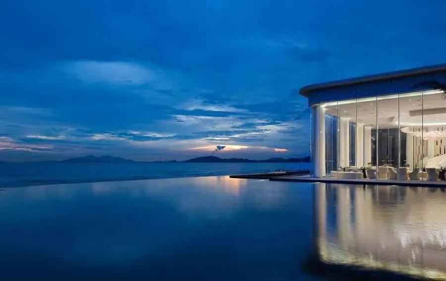 双月湾海边度假酒店推荐,双月湾优美日落海景沙滩度假酒店