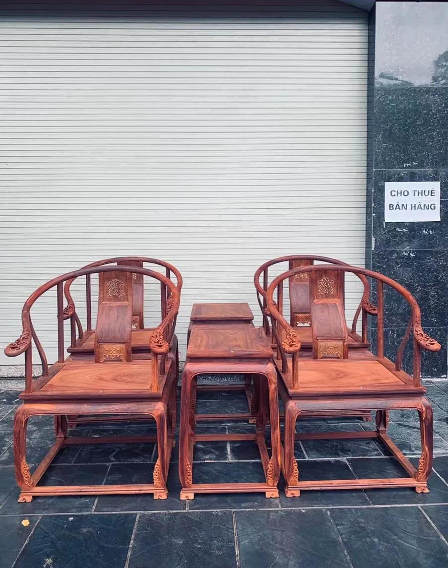 缅甸花梨木黑红老料皇宫椅三件套,缅甸花梨黑红料皇宫椅价格