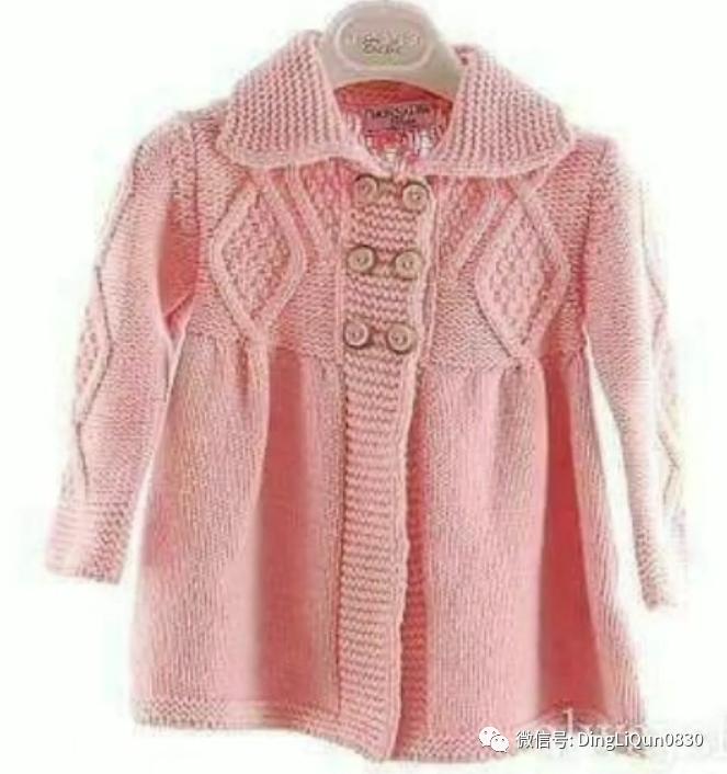 最新款女童开衫毛衣编织图片,针织洋气儿童毛衣