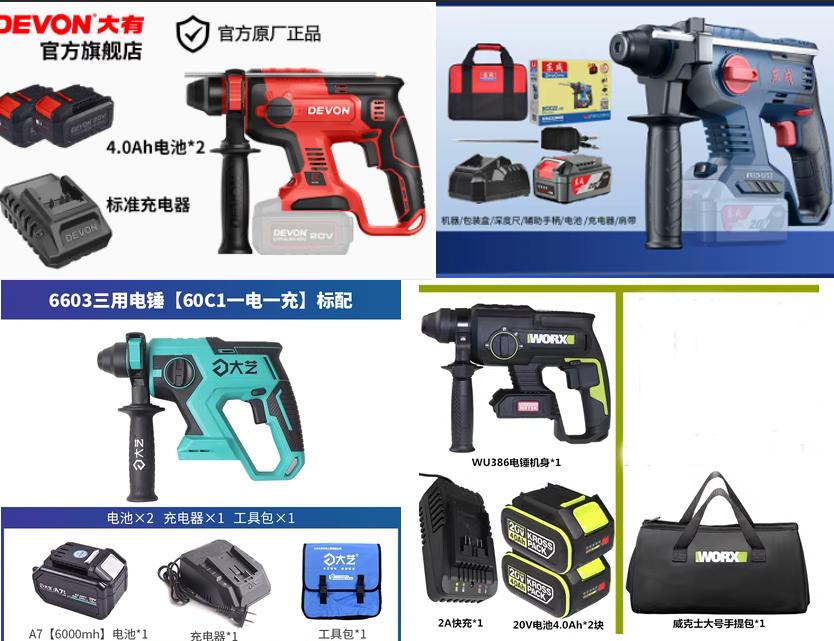 大有大艺东成威克士电池是否通用,东成锂电锤24和26的哪一款最实用