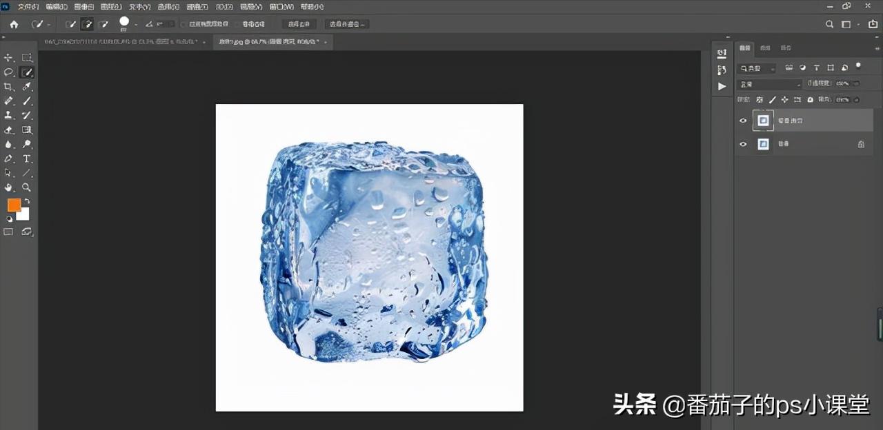 ps抠取透明冰块技巧,ps如何快速抠出透明冰块
