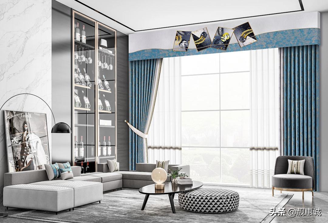 买窗帘要不要配窗纱呢,飘窗窗帘有必要做帘头吗