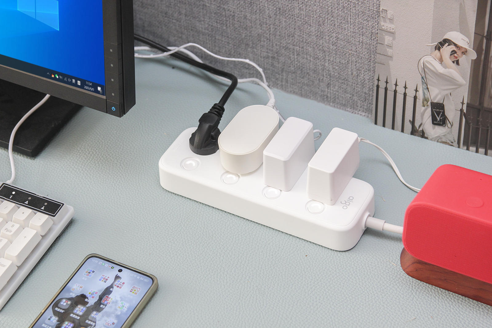 aigo前面板拆解,aigo65w插线板