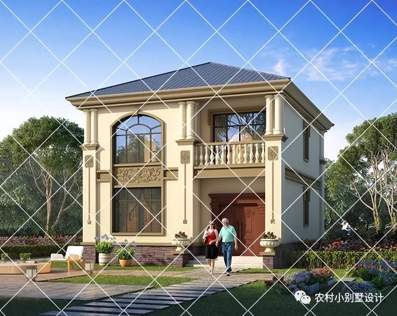 15套占地不足80平方二层农村自建房别墅设计；小宅基地玩出大花样