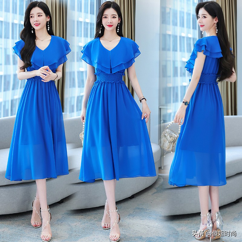 冬装甜美蝴蝶结气质显瘦连衣裙,气质翻领金丝绒显瘦蝴蝶结连衣裙